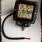BUMPER ACCESSORY: 3X3 Square Flood LED Light - Iron Bull BumpersACCESSORY