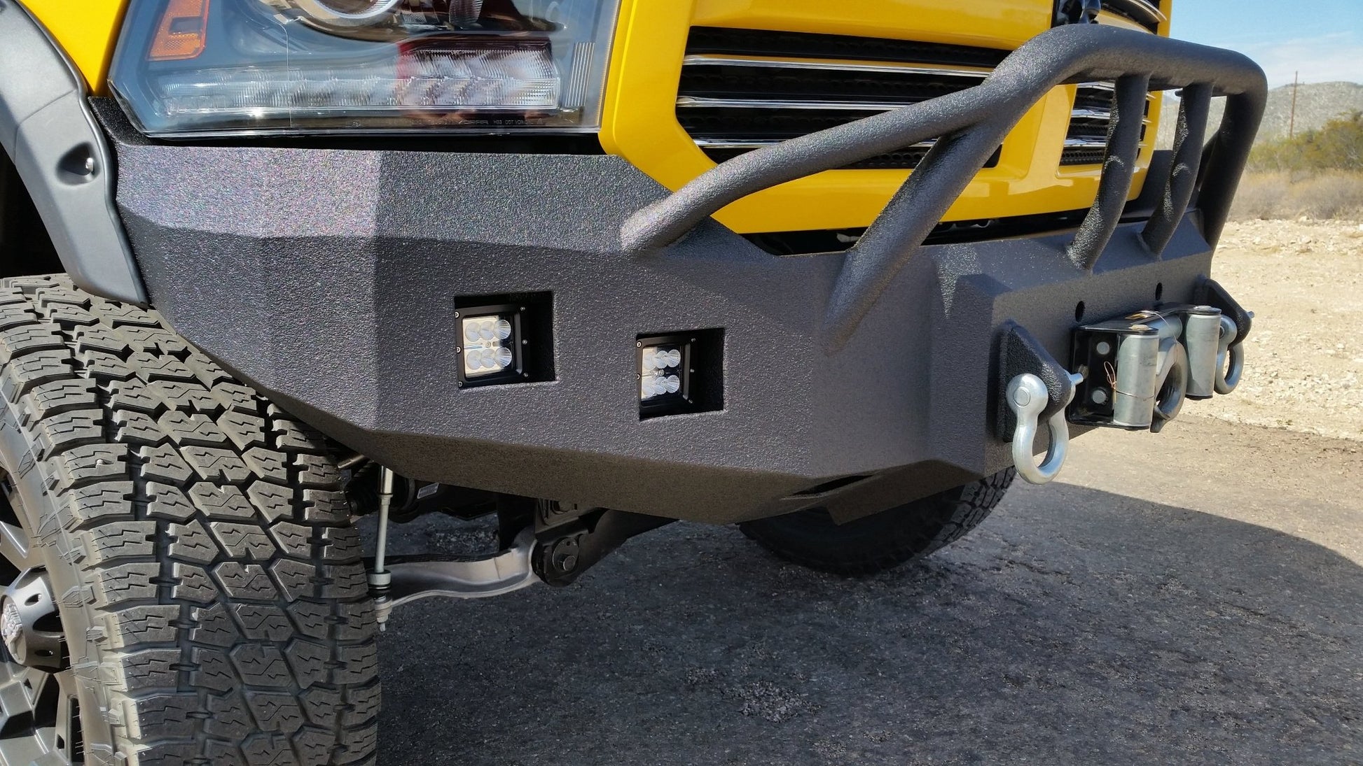 BUMPER ACCESSORY: 3X3 Square Flood LED Light - Iron Bull BumpersACCESSORY