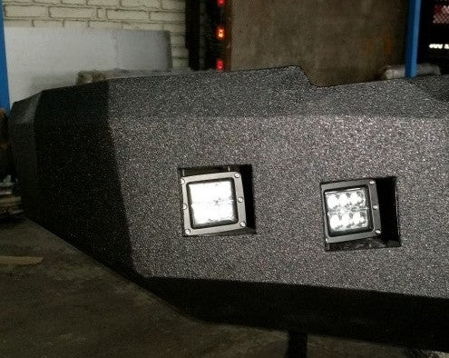 BUMPER ACCESSORY: 3X3 Square Flood LED Light - Iron Bull BumpersACCESSORY