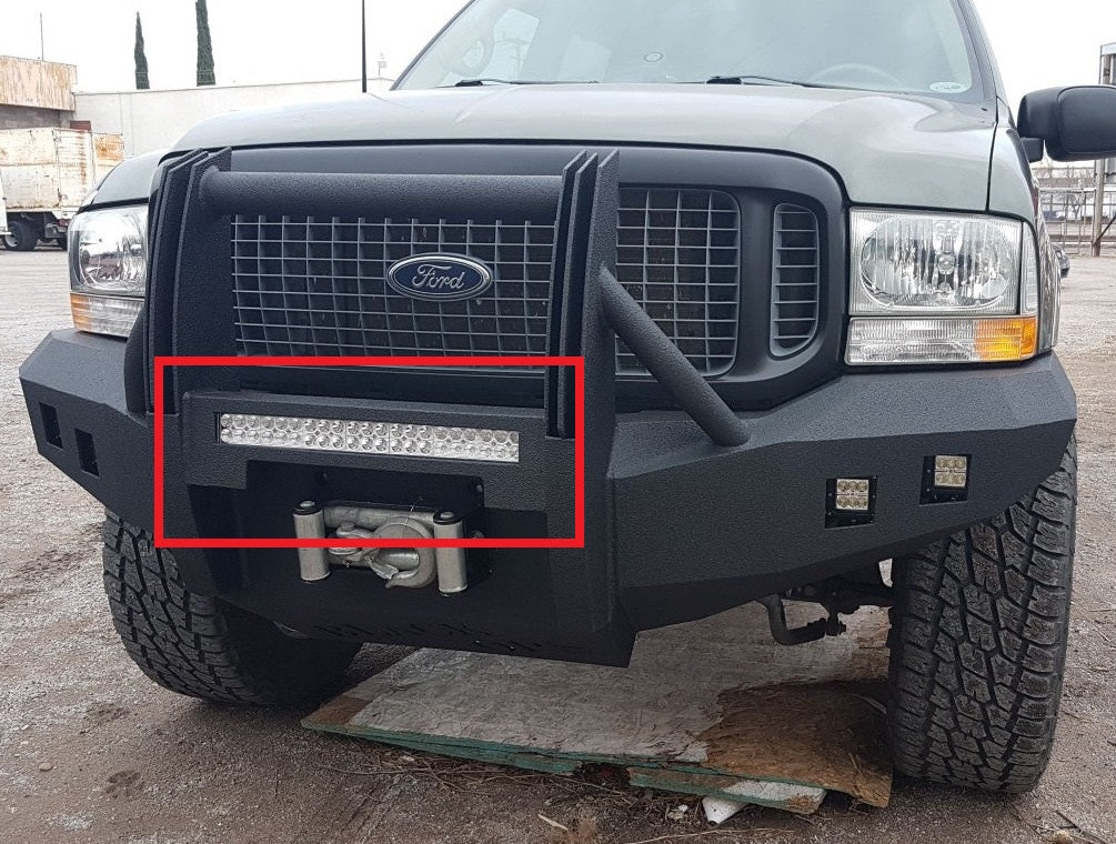 BUMPER ADD-ON: Carnage/Shredder/Reaper 20 inch Light Bar Box - Iron Bull BumpersADD-ON