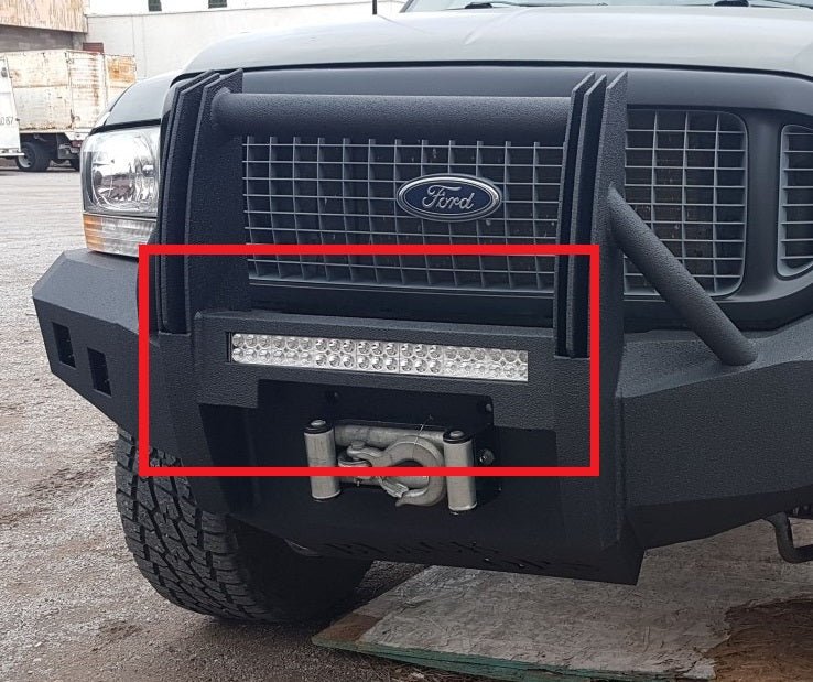 BUMPER ADD-ON: Carnage/Shredder/Reaper 20 inch Light Bar Box - Iron Bull BumpersADD-ON