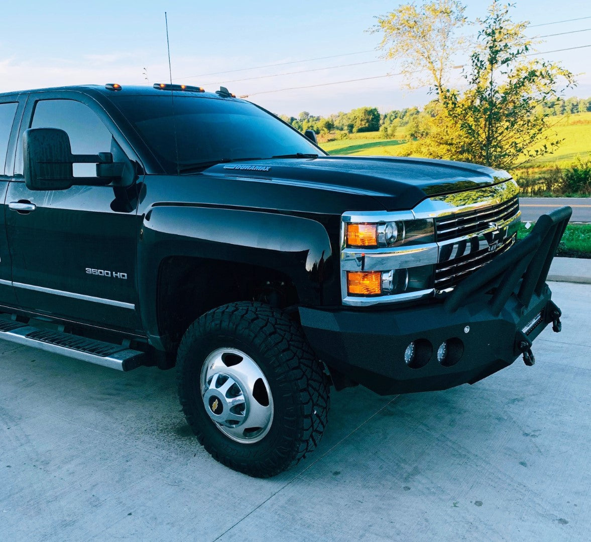 2015-2019 Chevrolet Silverado 2500/3500 Front Bumper | Parking Sensor Cutouts Available - Iron Bull BumpersFRONT IRON BUMPER