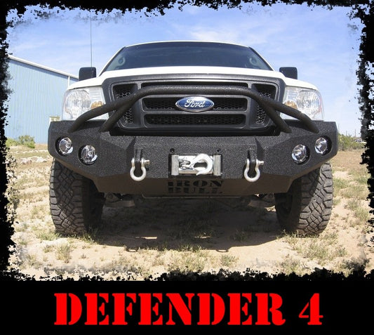 Heavy Duty Grille Guard: Defender 4 - Iron Bull BumpersGRILLE GUARD